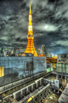 ハイダイナミックレンジ写真 - 東京タワー@某ビル屋上