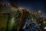ハイダイナミックレンジ写真 - 深夜散歩中に見つけた高層マンション静寂の中の光と陰@池袋